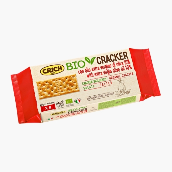 Crackers eco sărați cu ulei de măsline extravirgin 250g