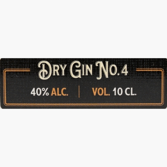 Dry Gin No. 4, 40% alc. 0.10l