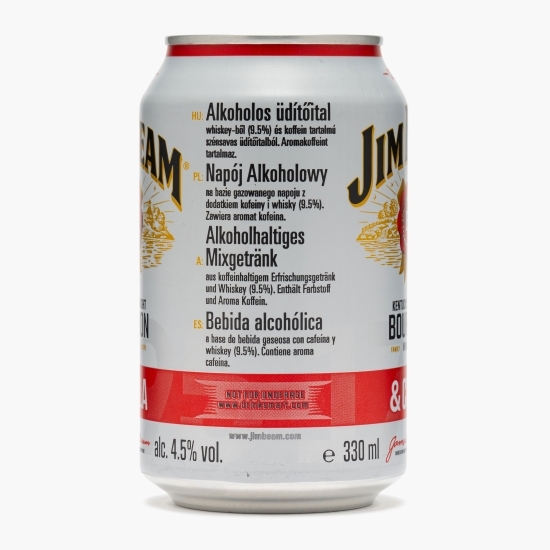 Băutură alcoolică carbogazoasă Whisky White cu aromă de cola, 4.5% alc, 0.33l