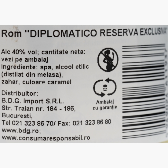 Rom Reserva Exclusiva 40% alc. 0.7l