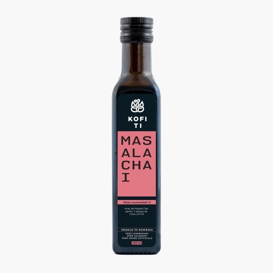 Masala Chai, sirop natural pentru Chai latte 230ml