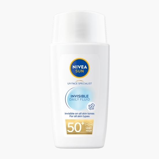 Fluid pentru ten cu antioxidanți și SPF50+ Invisible Daily Fluid 40ml