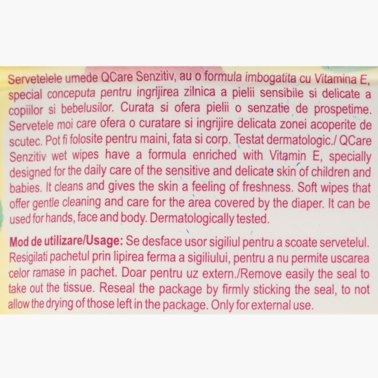 Șervețele umede pentru copii, Sensitive, 12 buc