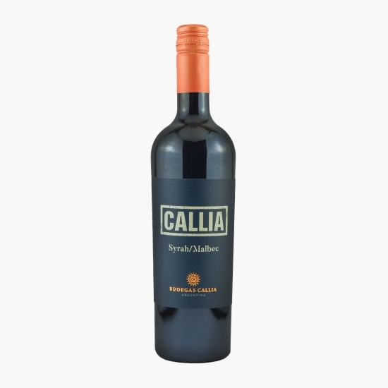 Vin roșu sec, Callia, Syrah, Malbec, 12.5%, 0.75l