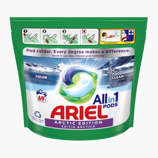 Detergent de rufe capsule All in One Pods Arctic Edition, 69 spălări