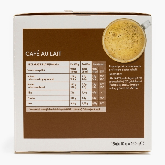 Café au lait 16 băuturi 160g, capsule cafea 