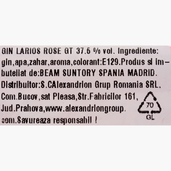 Gin rose Premium Mediaterranea 37.5% alc. 0.7l