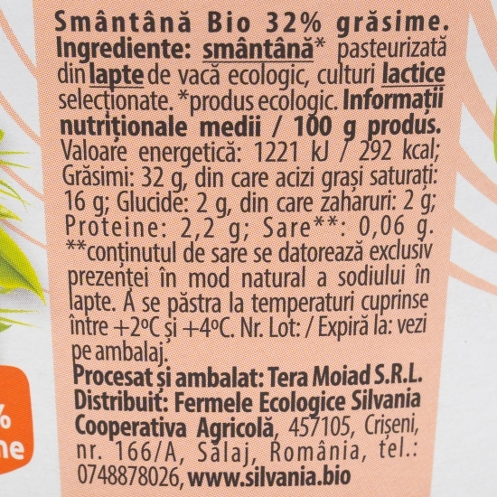 Smântână eco 32%, 160g