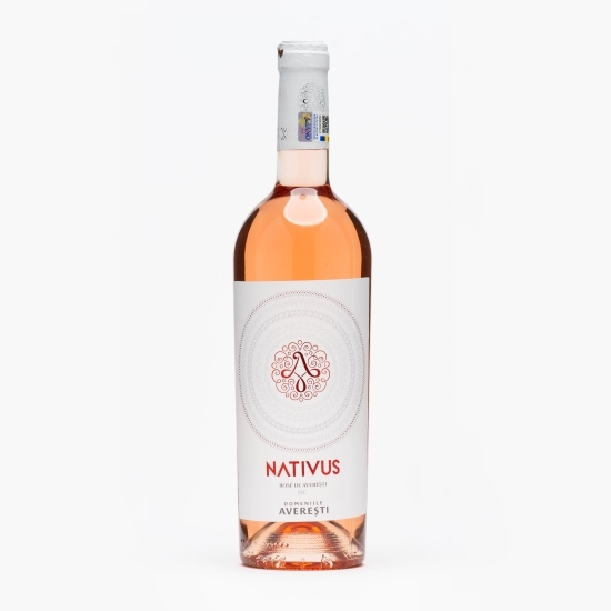 Vin rose sec Nativus de Averești, D.O.C. Huși, 13%, 0.75l