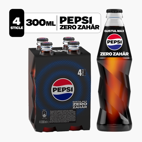 Băutură carbogazoasă aromă cola Max, zero zahăr 4x0.3l