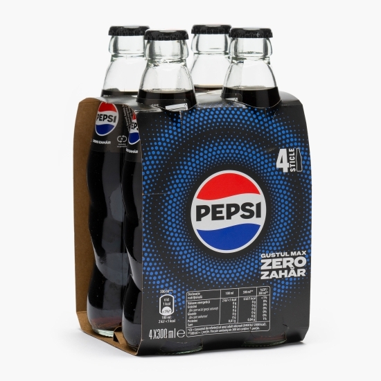 Băutură carbogazoasă aromă cola Max, zero zahăr 4x0.3l