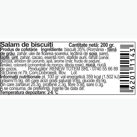 Salam de biscuiți 200g