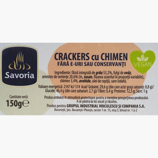 Crackers cu chimen 150g