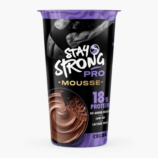 Mousse proteic cu cacao, fără zahăr adăugat 165g