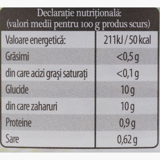 Sfeclă roșie feliată 720ml