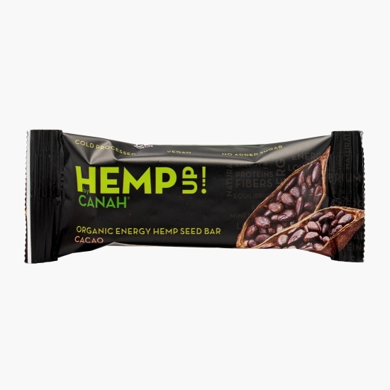 Baton eco din semințe de cânepă și cacao Hemp Up 48g