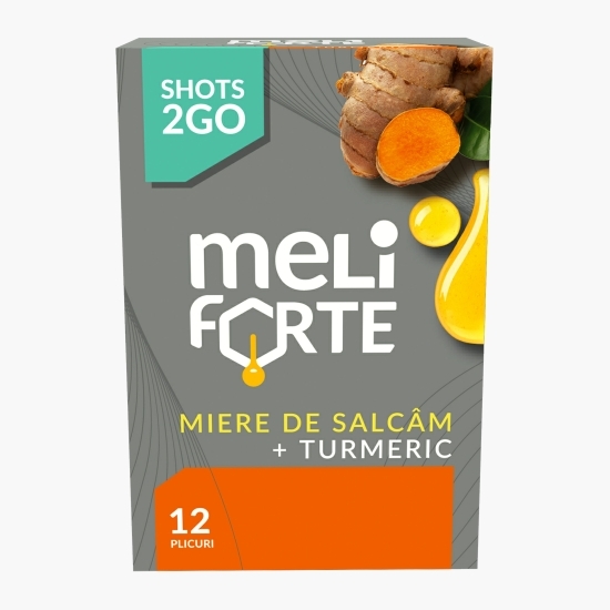 Miere de salcâm + turmeric, 12 plicuri x 10g (120g)