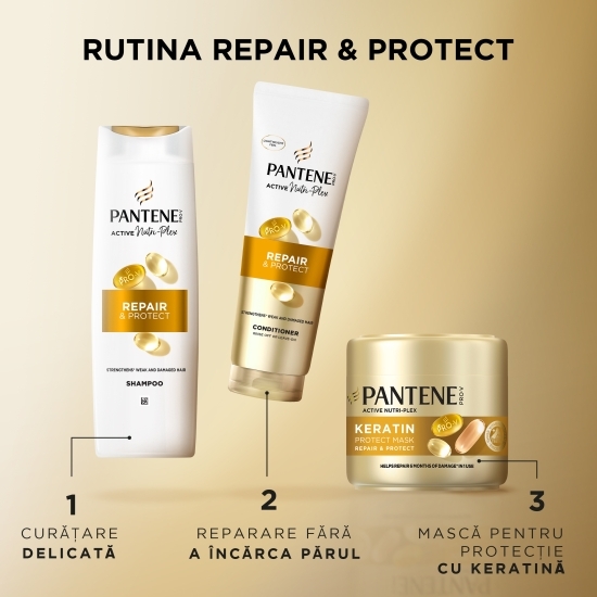 Șampon Pro-V Repair & Protect pentru păr deteriorat, 0.25l