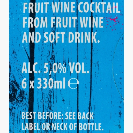 Cocktail din bere de fructe Blue, 5% alc., sticlă 6x0.33l