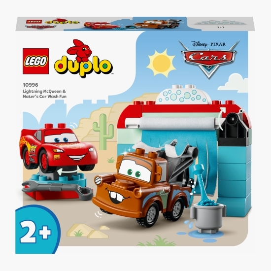 Distracție la spălătorie cu Fulger McQueen și Bucșă, 10996 Duplo, +2 ani