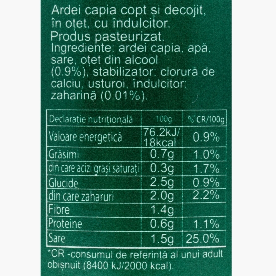 Ardei capia copt și decojit 680g