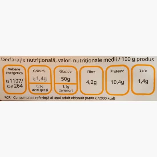 Pâine cu mămăligă și maia, feliată 500g