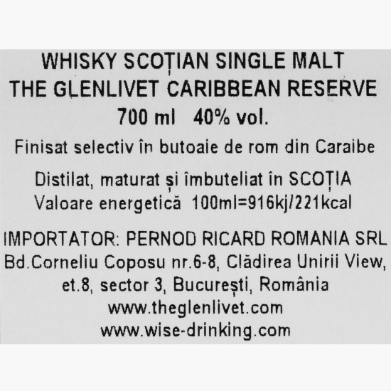 Whisky Single Malt Caribbean Reserve 40% 0.7l