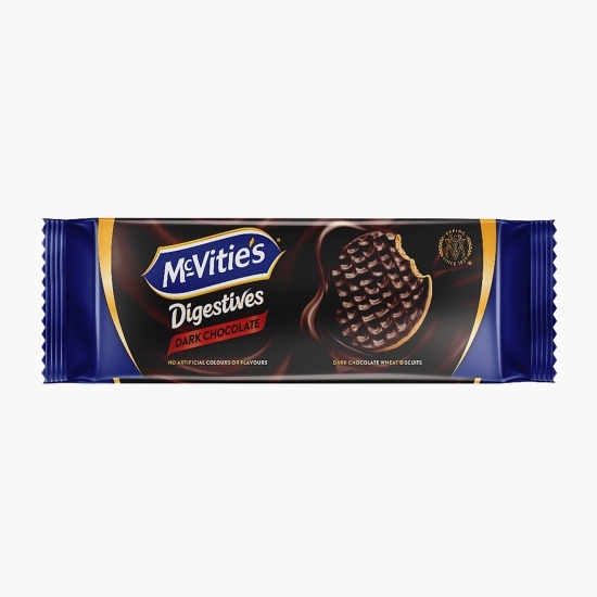 Biscuiți digestivi cu ciocolată neagră 150g