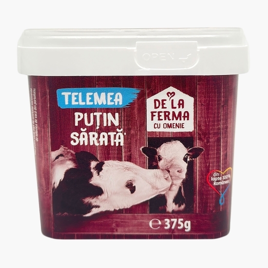 Telemea de vacă puțin sărată 375g