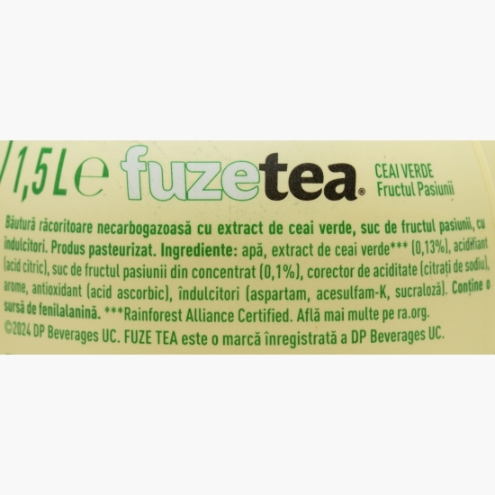 Ceai verde fructul pasiunii fără zahăr adăugat, 1.5l