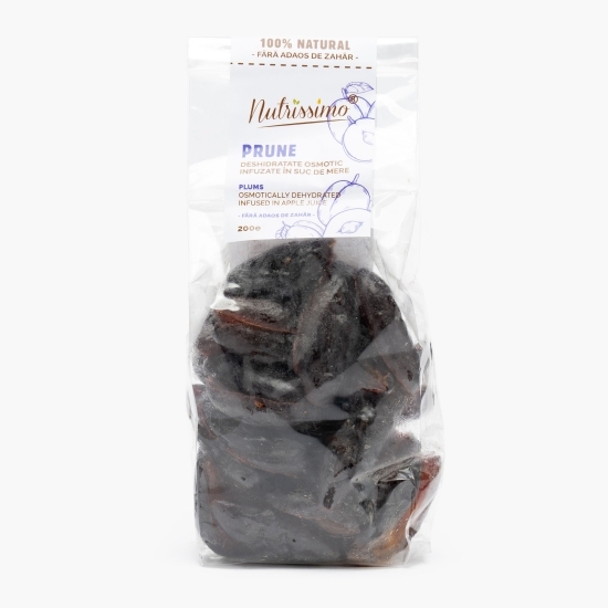 Prune infuzate în suc de mere, fără zahăr adăugat 200g