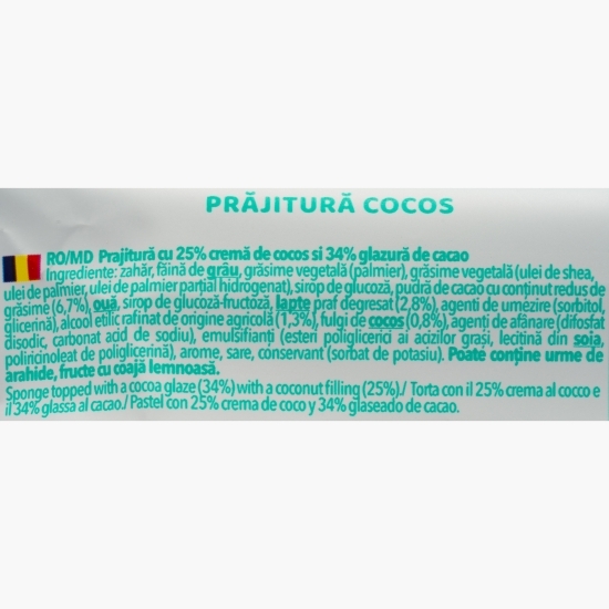 Prajitură cu cremă de cocos 35g