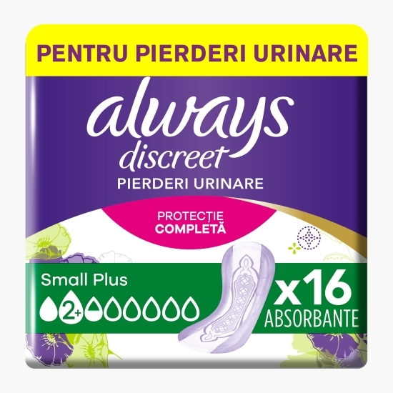 Absorbante pentru incontinență urinară small plus 16 buc