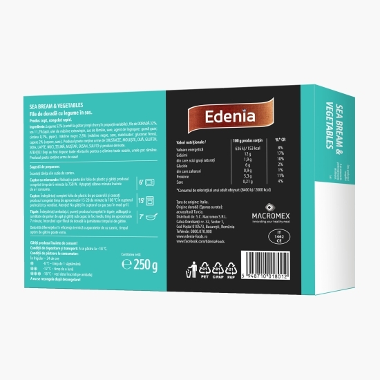 Doradă cu legume 250g