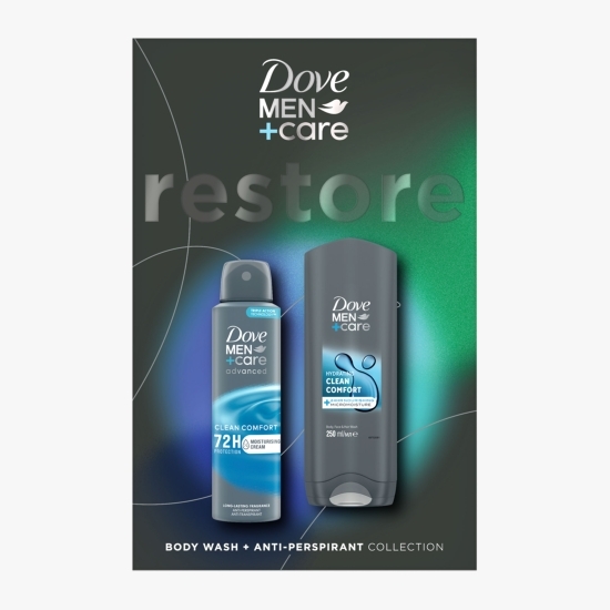 Set cadou Men+Care: deodorant spray Clean Comfort 150ml & gel de duș Clean Comfort 250ml