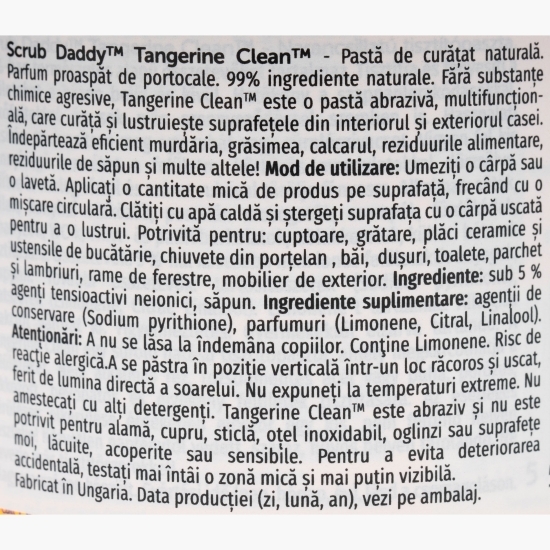 Pastă de curățat cu aromă de portocală Tangerine Clean 500g