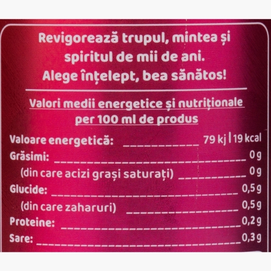 Băutură răcoritoare din kombucha cu aromă de zmeură 330ml