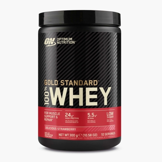 Proteine din zer 100% Whey Gold Standard, aromă căpșuni, 300g