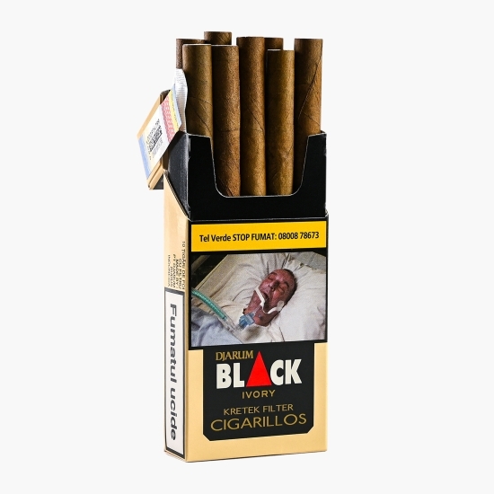  Țigări de foi Black Ivory Cigarrilos 10buc.