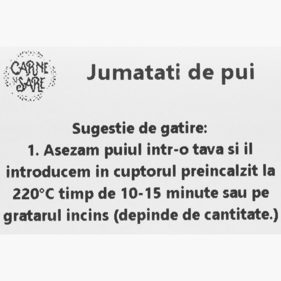 Jumătate de pui gătit sous vide 400g