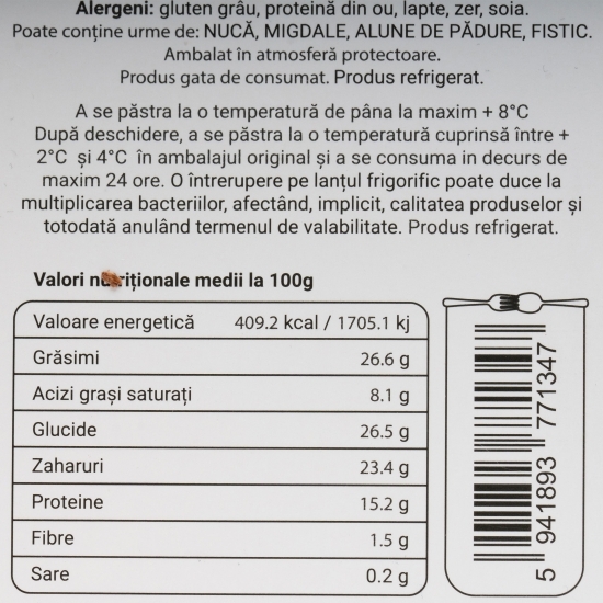 Ecler proteic cu cacao, cu 15% proteină, 2x80g