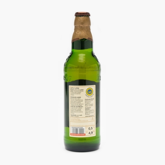 Bere premium Lager sticlă 0.5l