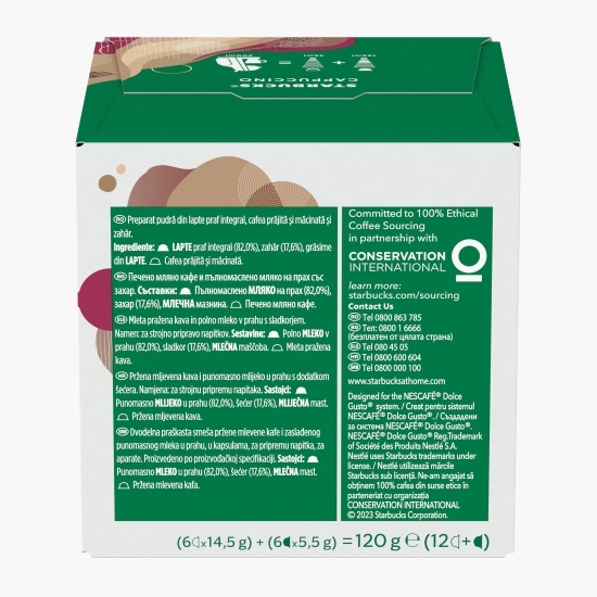 Capsule cafea, Cappuccino, 6 băuturi, 120g