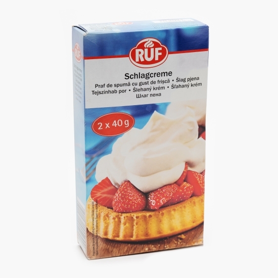 Praf de spumă cu gust de frișcă 2x40g