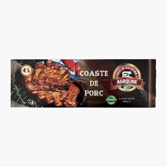 Coaste de porc gătite lent 650g