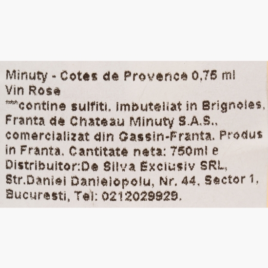 Vin rose sec M de Minuty, 13%, 0.75l