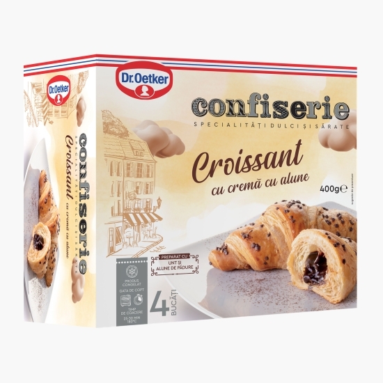 Croissant cu cremă de alune 4 buc 400g