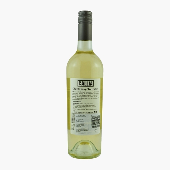 Vin alb sec, Callia, Chardonnay, Torrontes, 13%, 0.75l