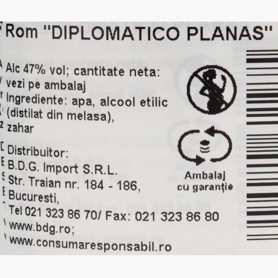 Rom Planas 47% alc. 0.7l