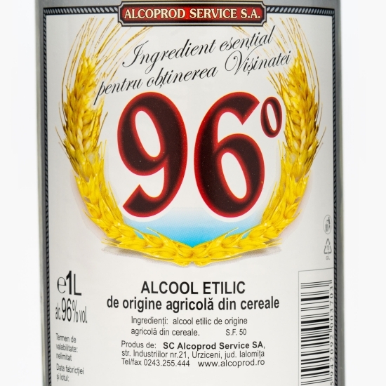 Alcool etilic origine agricolă din cereale 96% alc. 1l